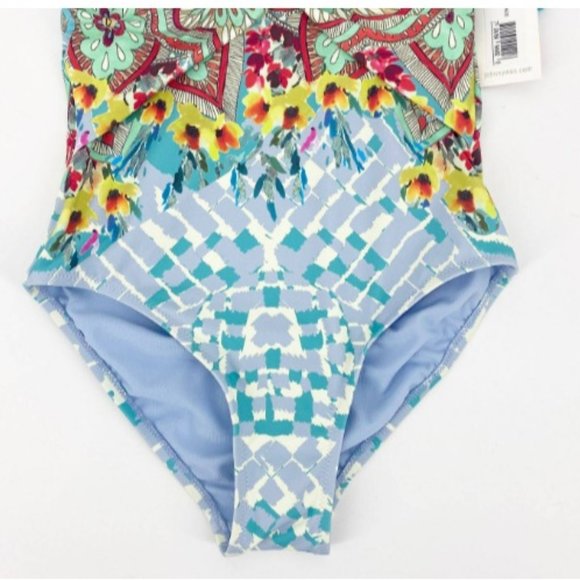 NWT Johnny Was Elena Twist One-Piece Swimsuit, Size XS - Picture 8 of 16